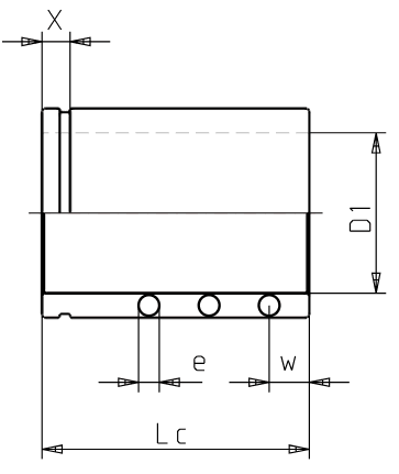 Ball bearing cages Type 3 DC13 - DIN 5401 plan