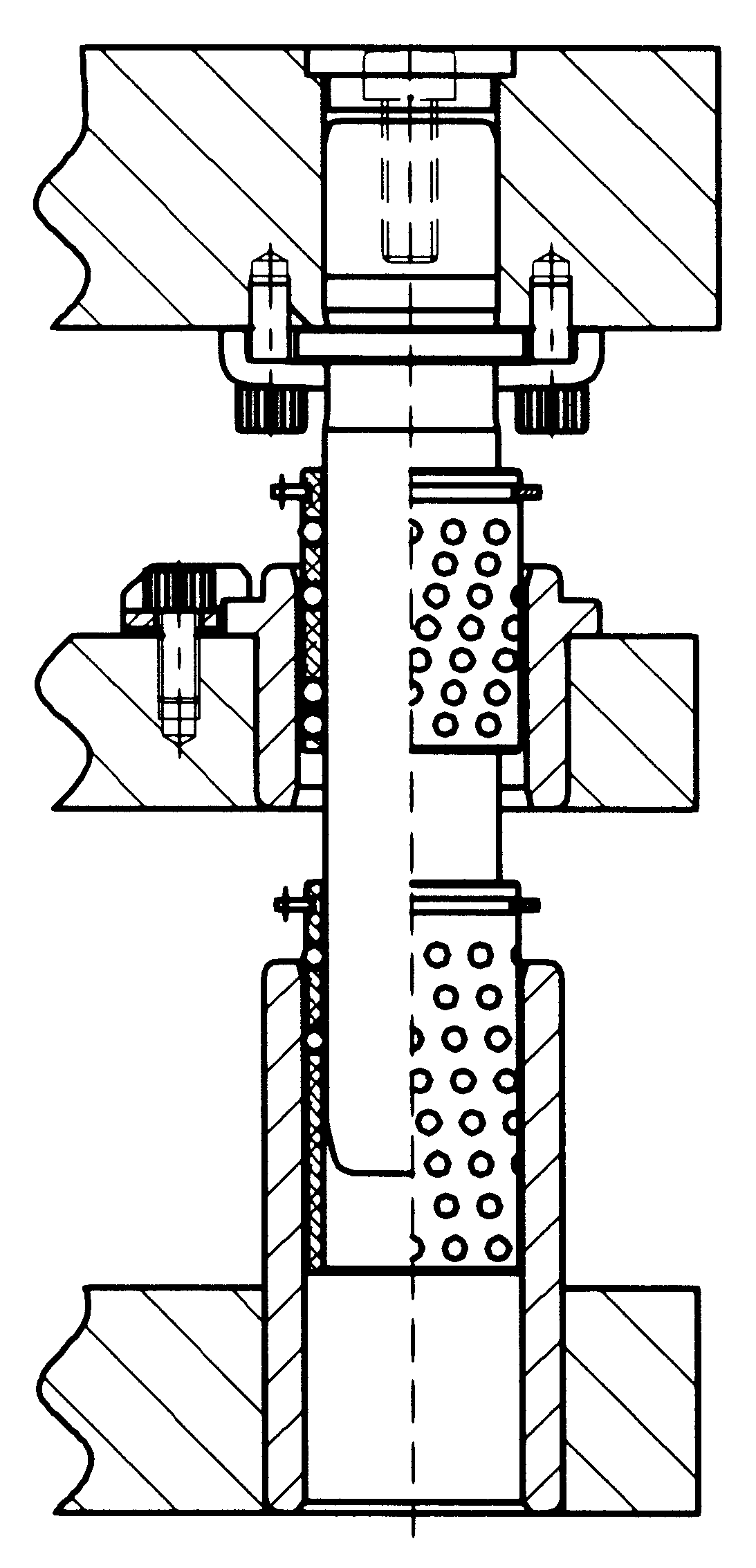 Montage C03 avec cage à billes C13 et colonnes P21