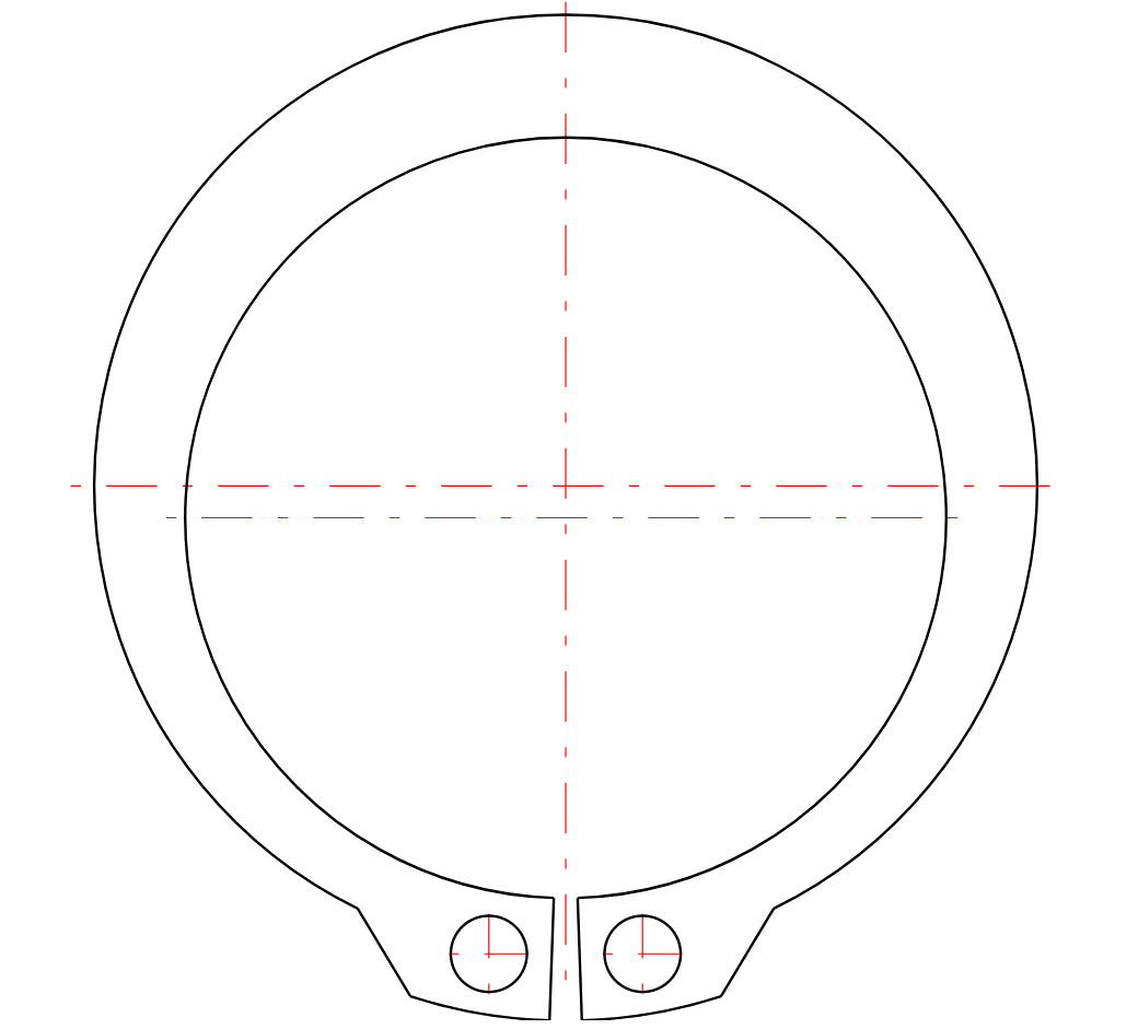 Circlips type 3 DIN C03 for ball cages DC13 plan