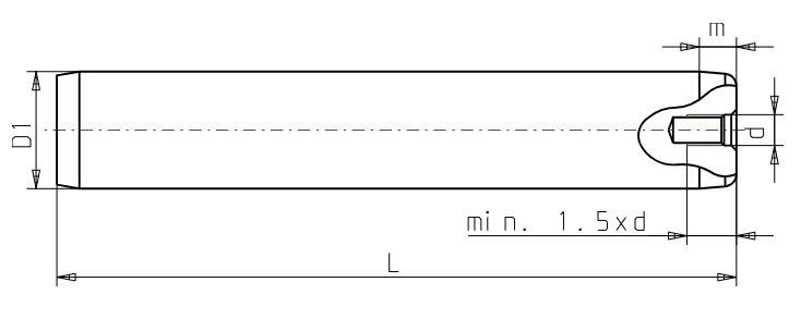 Guide pillar P10 - ISO 9182 PLAN