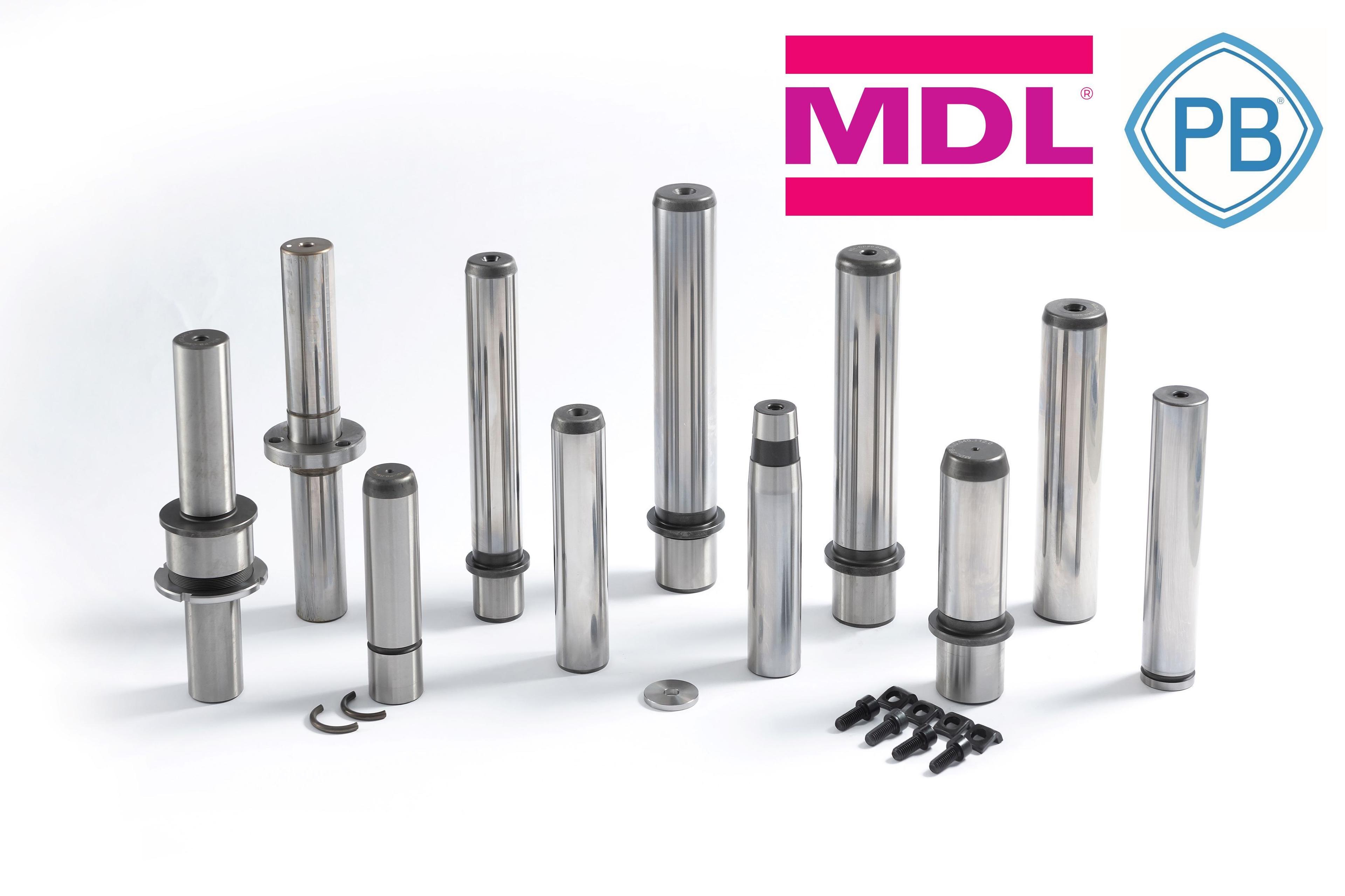 Les colonnes de guidage pour la conception de systèmes de guidage lors de la construction d'outillages de presse et d'outils de découpe des marques déposées MDL et Porter Besson sont disponibles en stock chez leur fabricant AMDL.