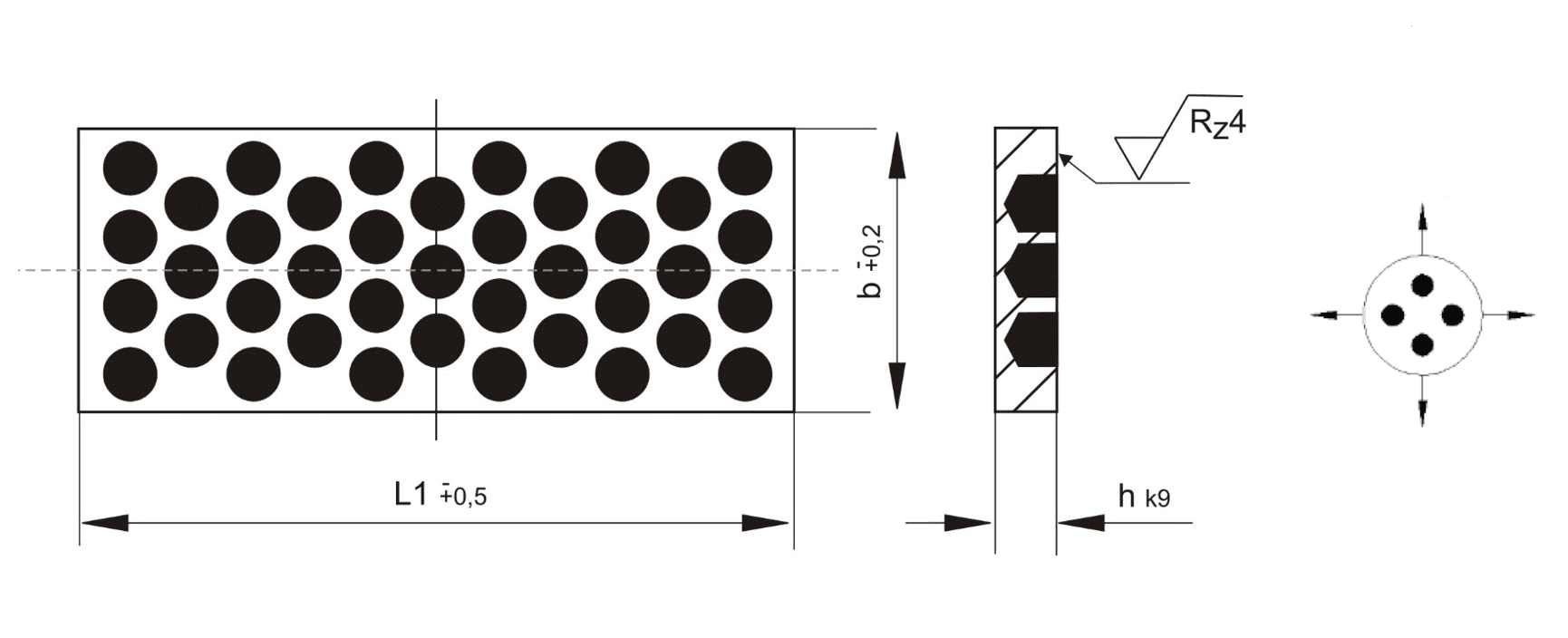 Schéma plaque de frottement PLF02