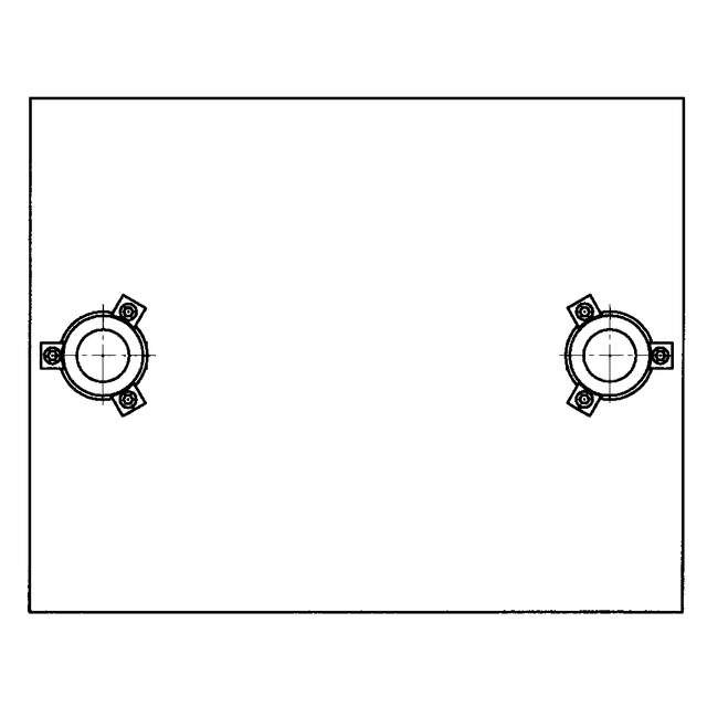 Rectangular die sets with centre pillars D81/D91