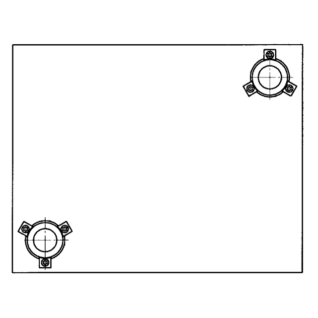 Rectangular die sets with diagonal pillars D83/D93