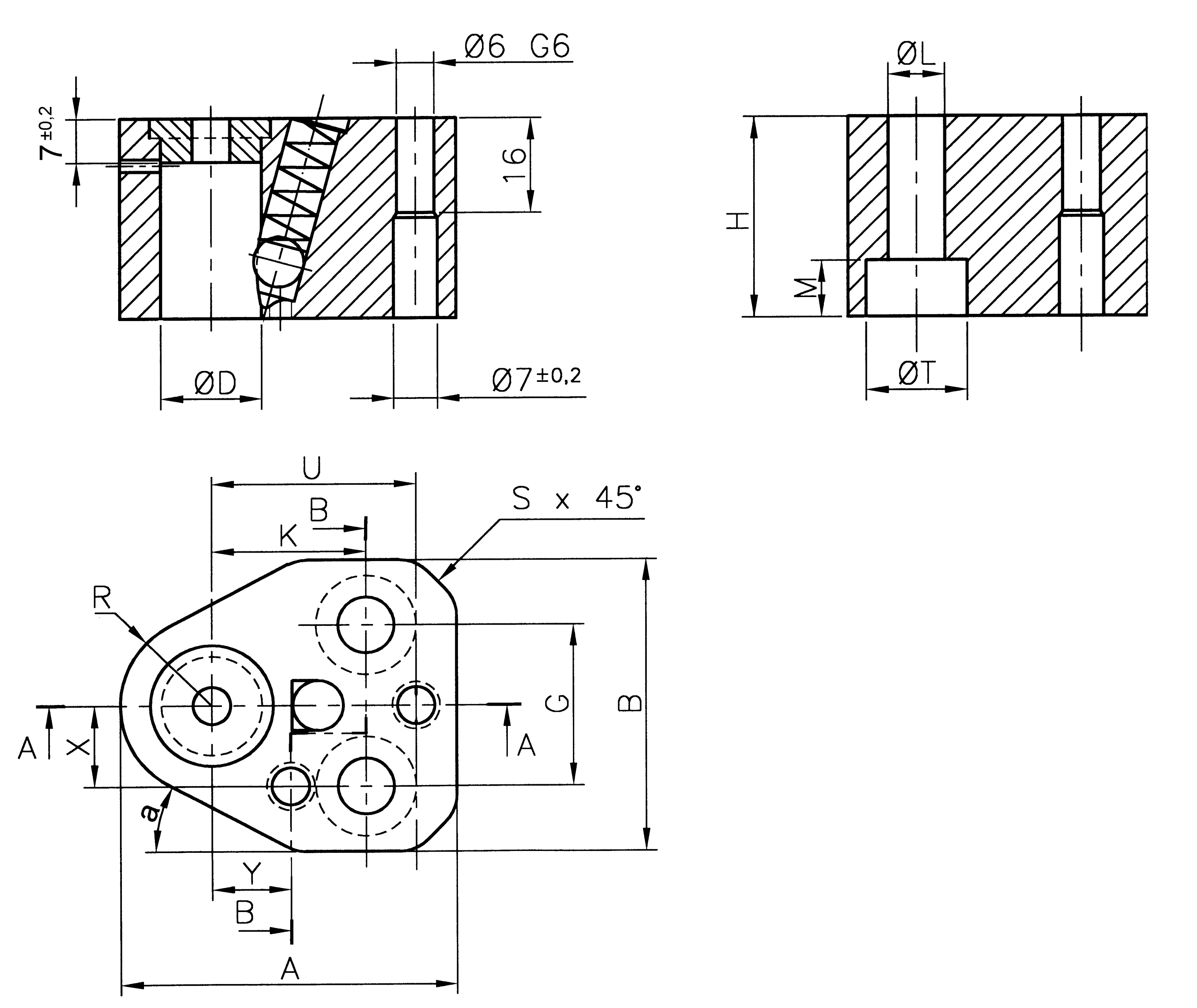 Reduced ball-lock punch retainers RR-BHTN for heavy duty punches plan