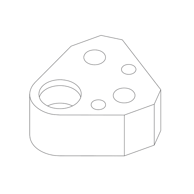 Reduced punch retainers RR-RFFS for round shaped tapered punches