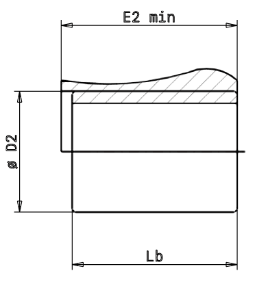 Straight sleeve ball bearing bushes GB - ISO 9448 plan