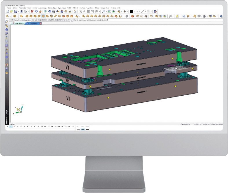 CAD file being edited