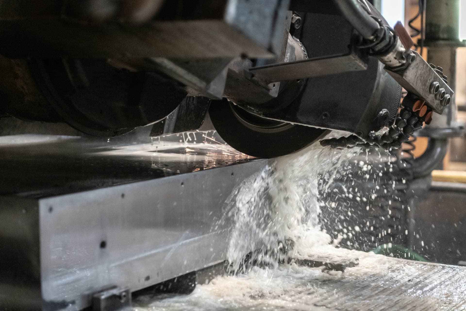 Grinding plates ready for machining