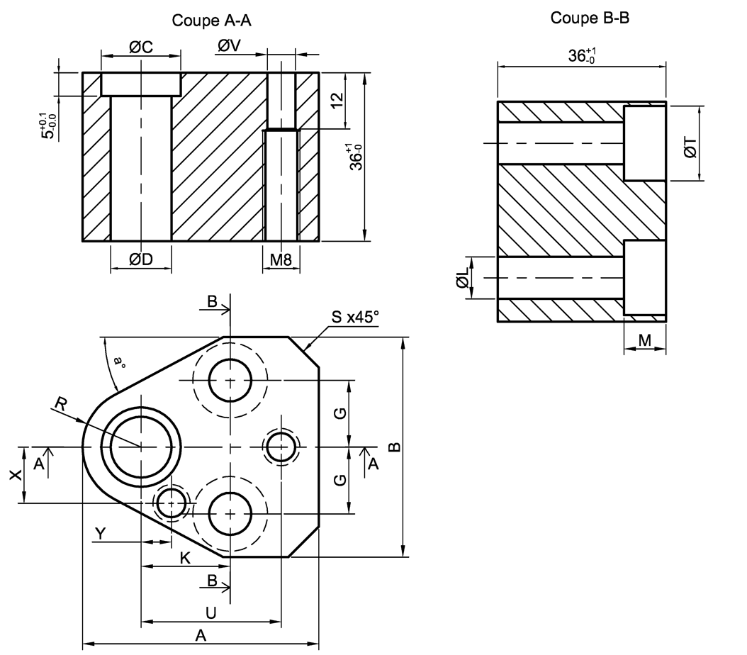Reduced punch retainers high height compact RR-PPVS for round shaped headed punches plan